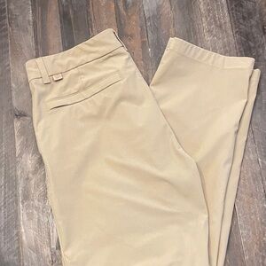Classic Men's Khaki Chinos 32x32. Performance fabric.